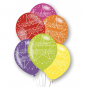 Multicoloured Happy Birthday Latex Balloons - Inflation Options