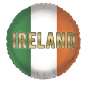 Ireland Flag Round Foil Balloon - Inflated