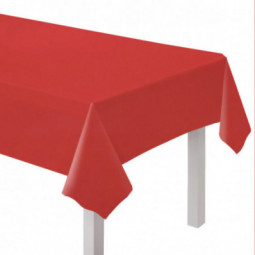 Red Plastic Tablecover