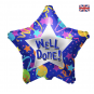 Well Done Star Foil Balloon - Inflated Well Done Star Foil Balloon - Inflated