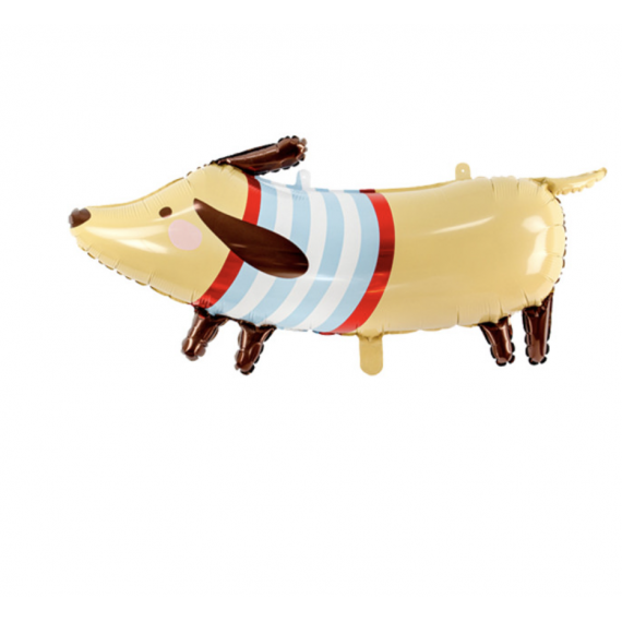 Dachshund Supershape Foil Balloon - Inflated Dachshund Supershape Foil Balloon - Inflated