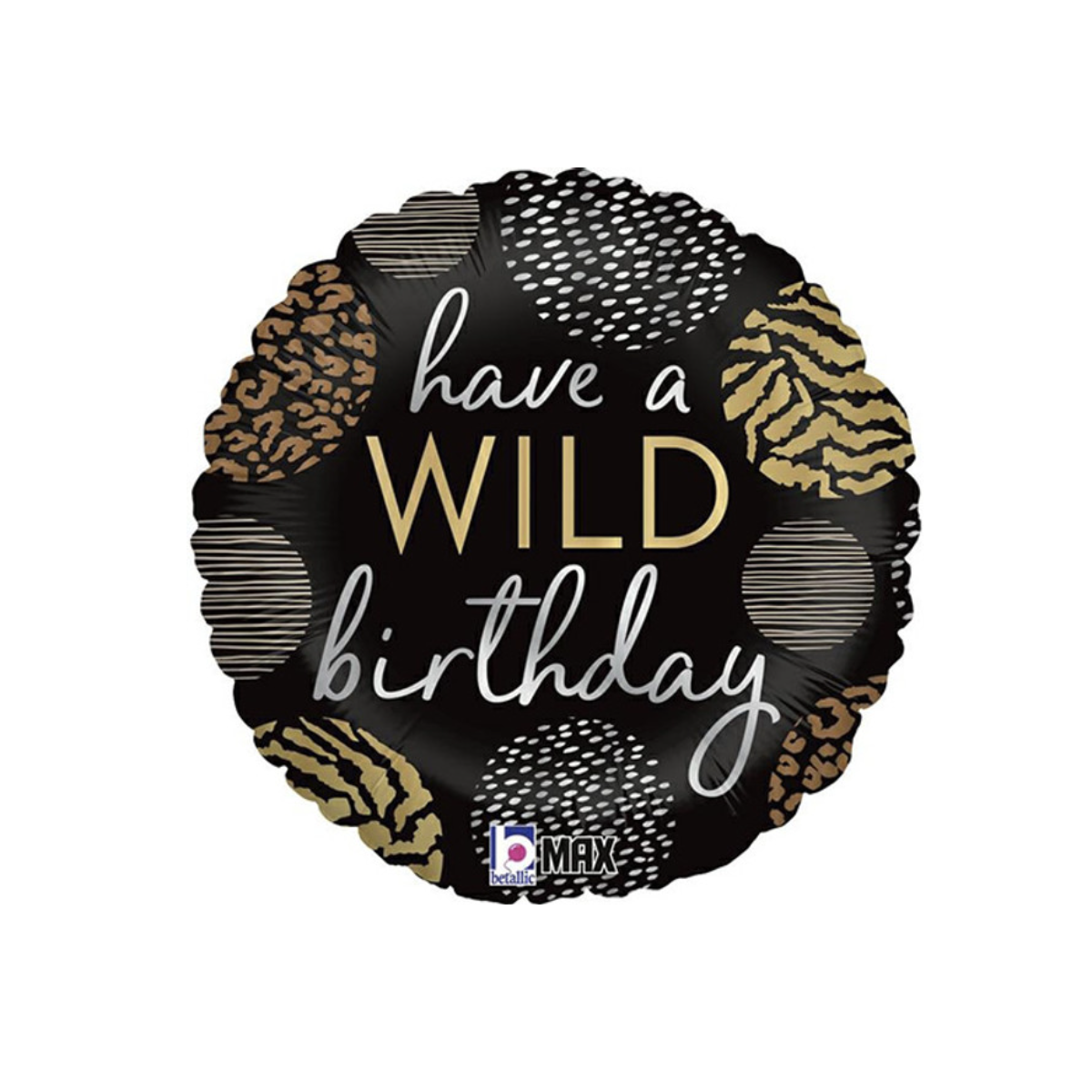Wild Birthday Foil Balloon - Inflated