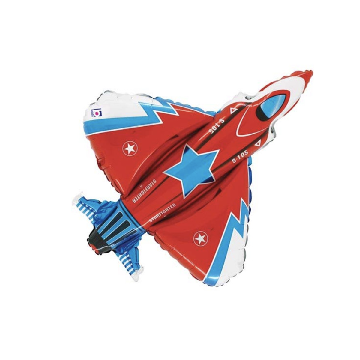 Red Plane Supershape Foil Balloon - Inflated Red Plane Supershape Foil Balloon - Inflated