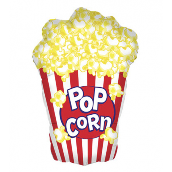 Popcorn SuperShape Foil Balloon - Inflated Popcorn SuperShape Foil Balloon - Inflated