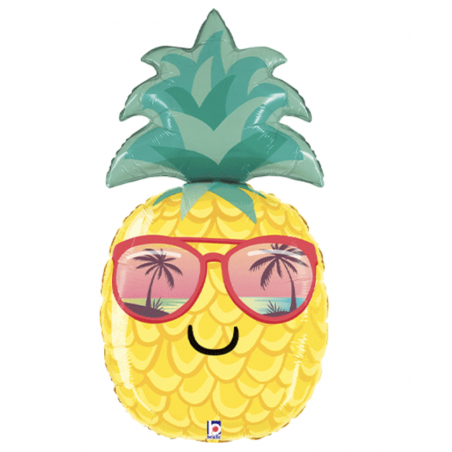 Pineapple SuperShape Foil Balloon - Inflated