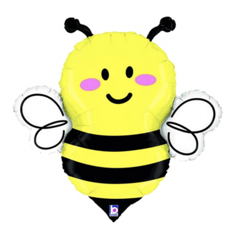 Bee SuperShape Foil Balloon - Inflated