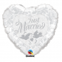 Just Married Giant Foil Balloon - Inflated