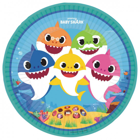 Baby Shark Paper Plates