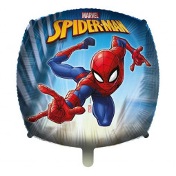 Spider-Man Square Foil Balloon - Inflated
