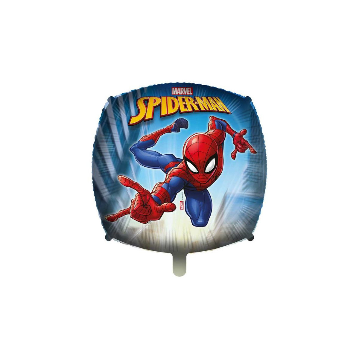 Spider-Man Square Foil Balloon - Inflated
