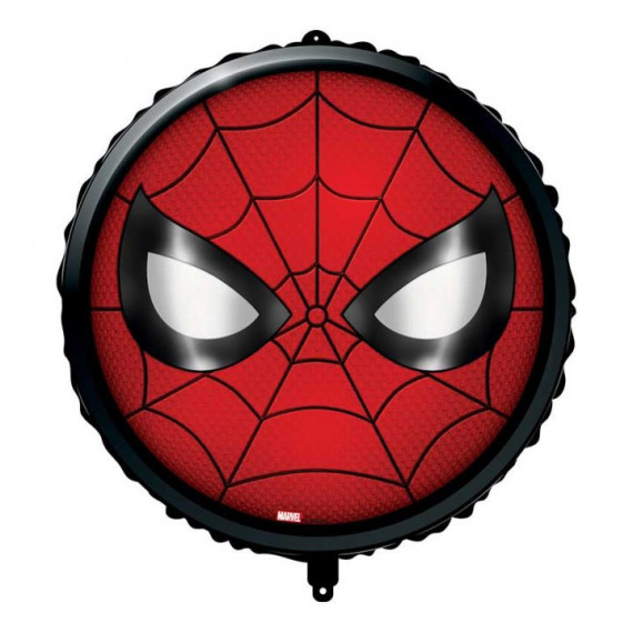 Spider-Man Head Foil Balloon - Inflated Spider-Man Head Foil Balloon - Inflated