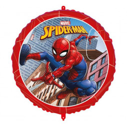 Spider-Man Round Foil Balloon - Inflated