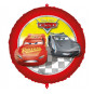 Cars Round Foil Balloon - Inflated Cars Round Foil Balloon - Inflated