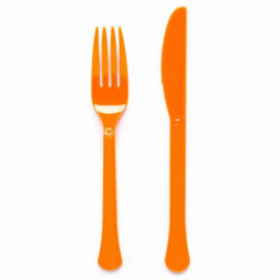 Pumpkin Mixed Plastic Cutlery