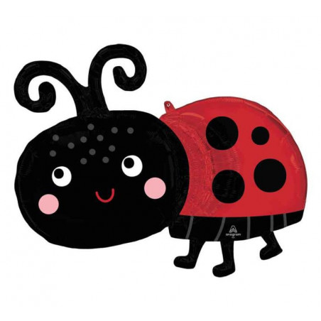 Ladybug SuperShape Foil Balloon - Inflated