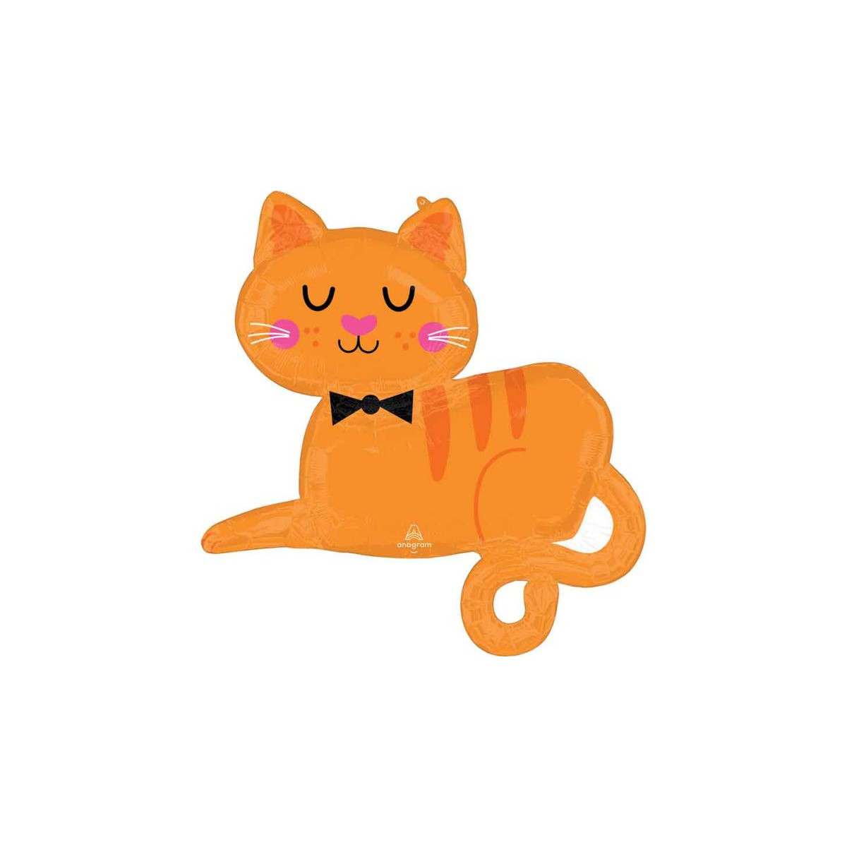 Orange Cat SuperShape Foil Balloon - Inflated Orange Cat SuperShape Foil Balloon - Inflated