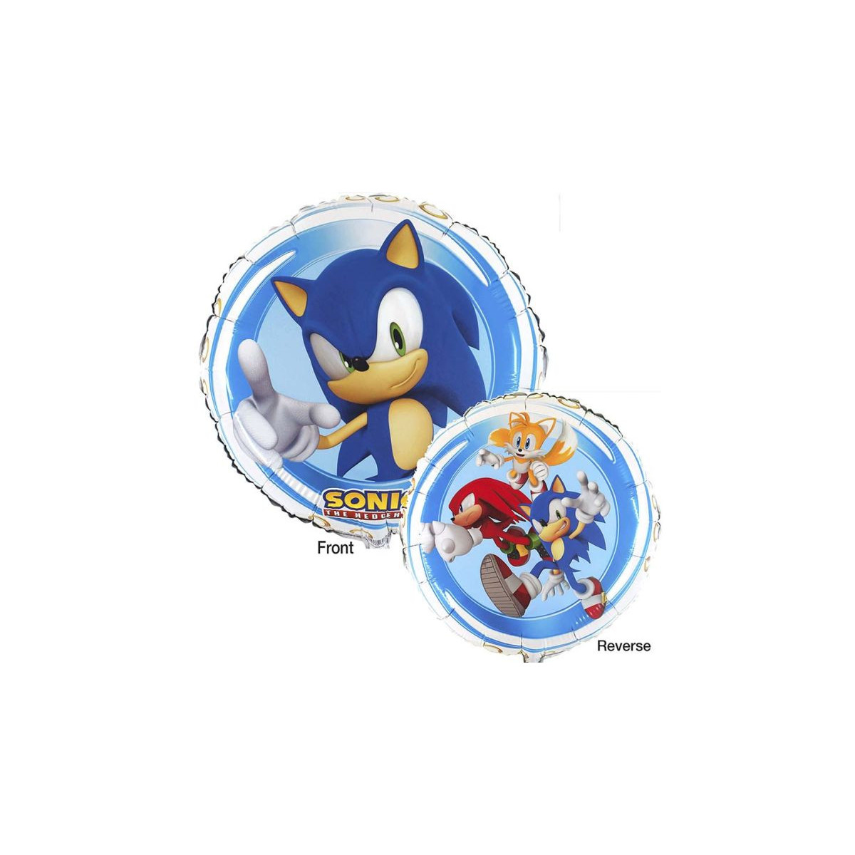 Sonic Round Foil Balloon - Inflated Sonic Round Foil Balloon - Inflated