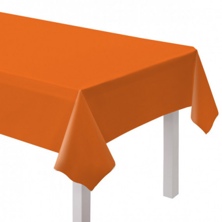 Orange Plastic Tablecover