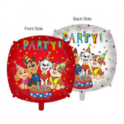 Paw Patrol Party Foil Balloon - Inflated