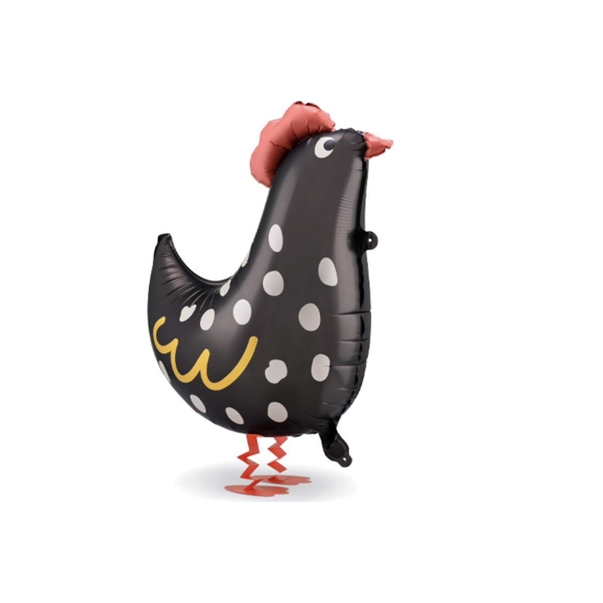 Hen Walking Pet Foil Balloon - Inflated Hen Walking Pet Foil Balloon - Inflated