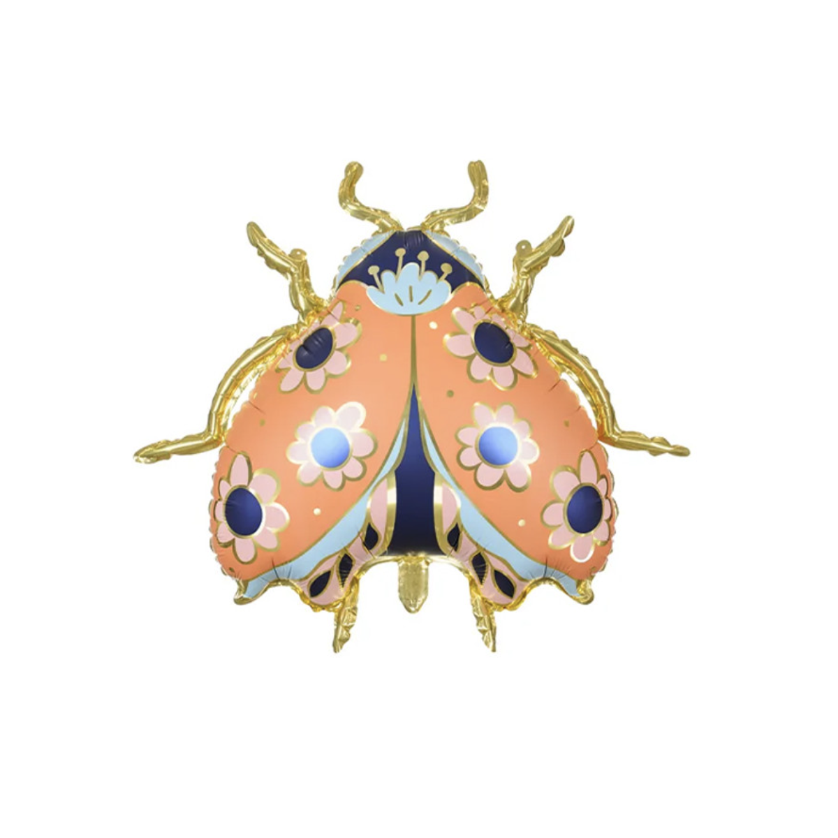 Boho Ladybug SuperShape Foil Balloon - Inflated