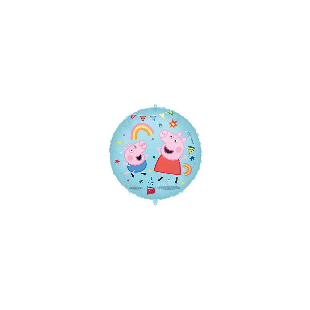 Peppa Pig Round Foil Balloon - Inflated