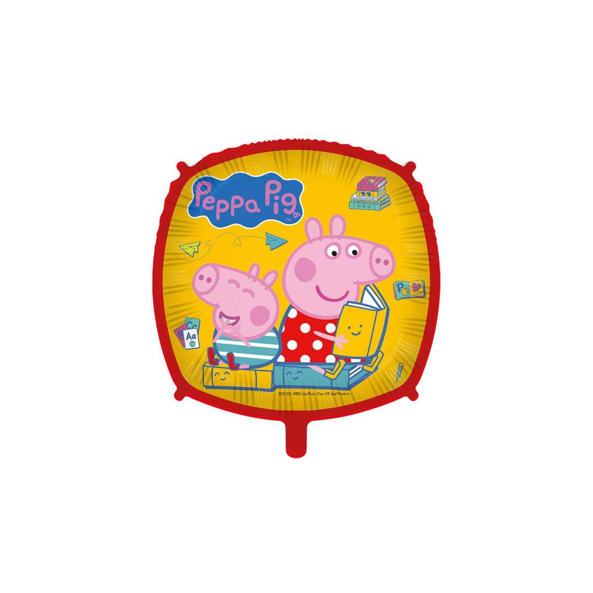Peppa Pig Square Foil Balloon - Inflated