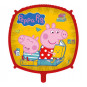 Peppa Pig Square Foil Balloon - Inflated