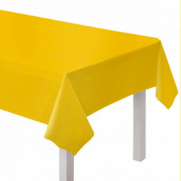 Yellow Plastic Tablecover