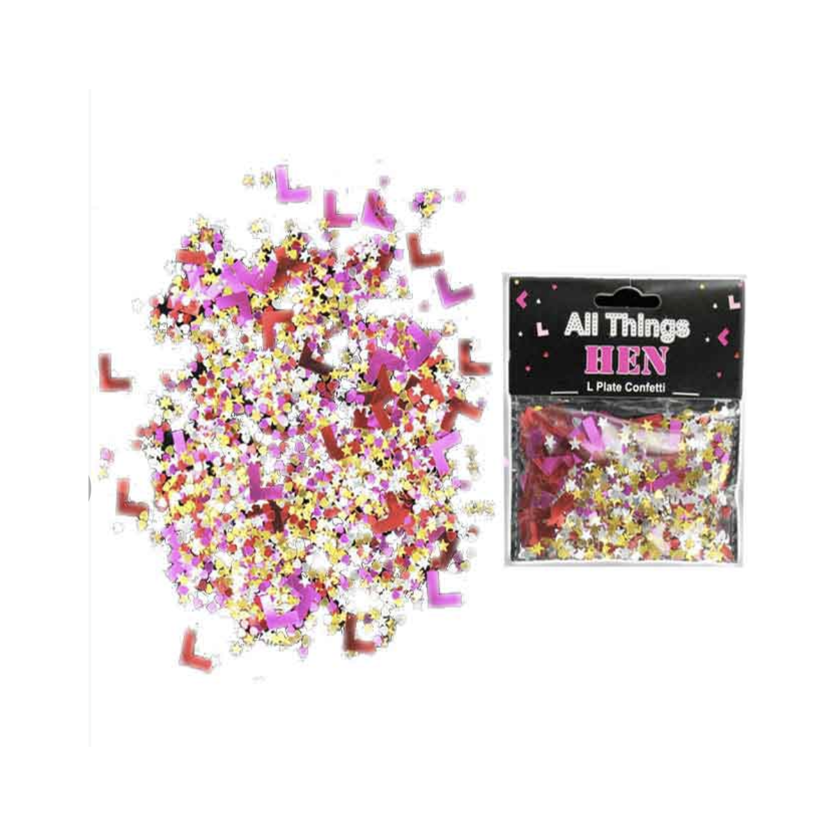 L Plate Hen Party Confetti L Plate Hen Party Confetti