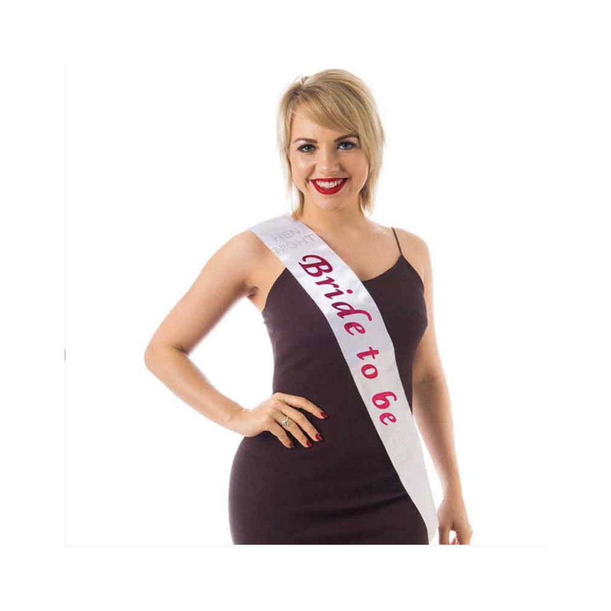 White Bride To Be Sash