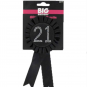 Black 21st Birthday Rosette