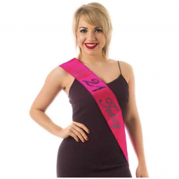 Hot Pink 21st Birthday Sash