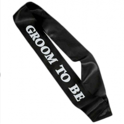 Black Groom To Be Sash