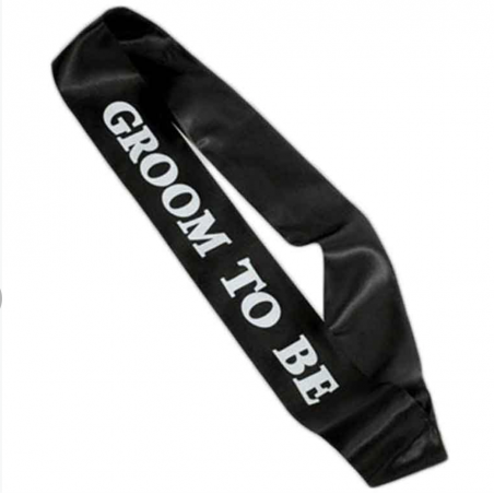 Black Groom To Be Sash