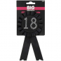 Black 18th Birthday Rosette