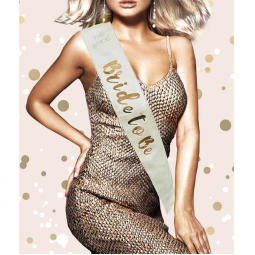 Cream Bride To Be Sash