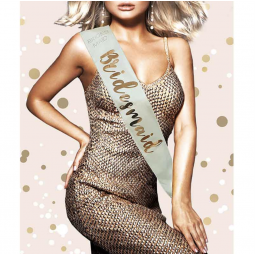 Cream Bridesmaid Sash