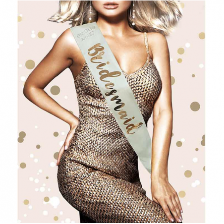Cream Bridesmaid Sash