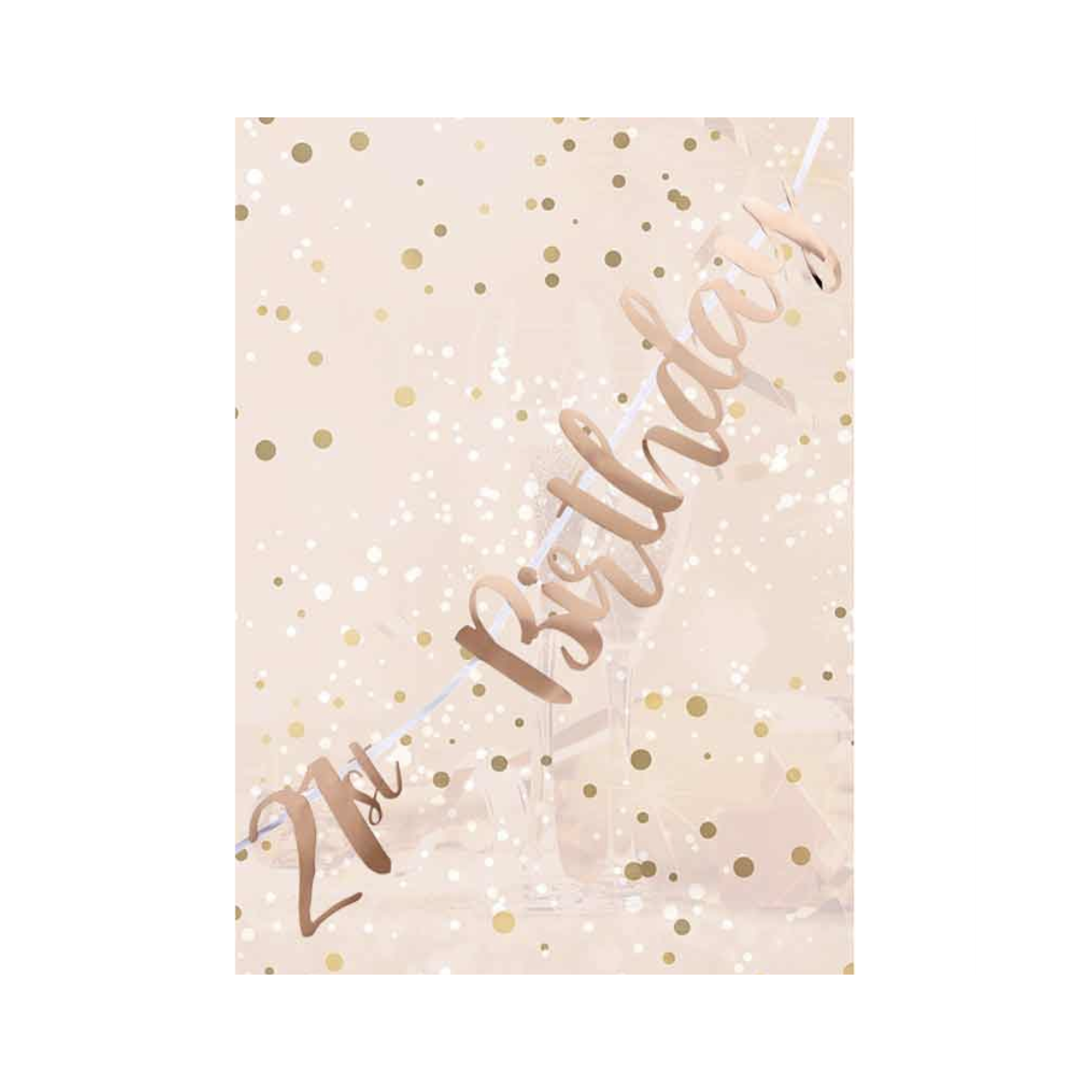 Rose Gold 21st Birthday Letter Banner