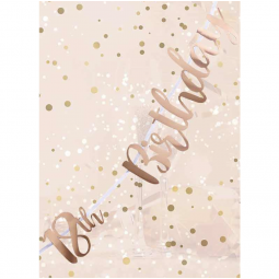 Rose Gold 18th Birthday Letter Banner
