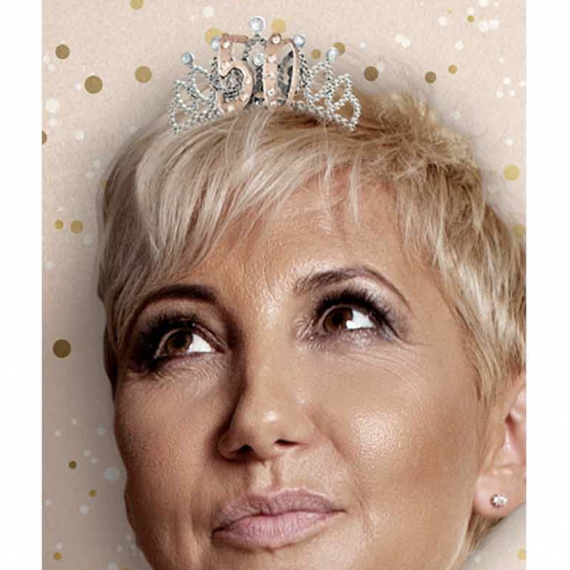 Rose Gold 50th Birthday Tiara
