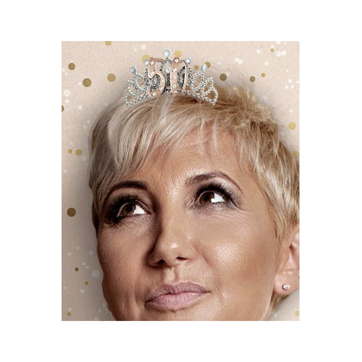 Rose Gold 50th Birthday Tiara