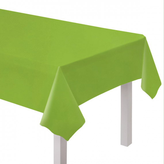Lime Green Plastic Tablecover Lime Green Plastic Tablecover
