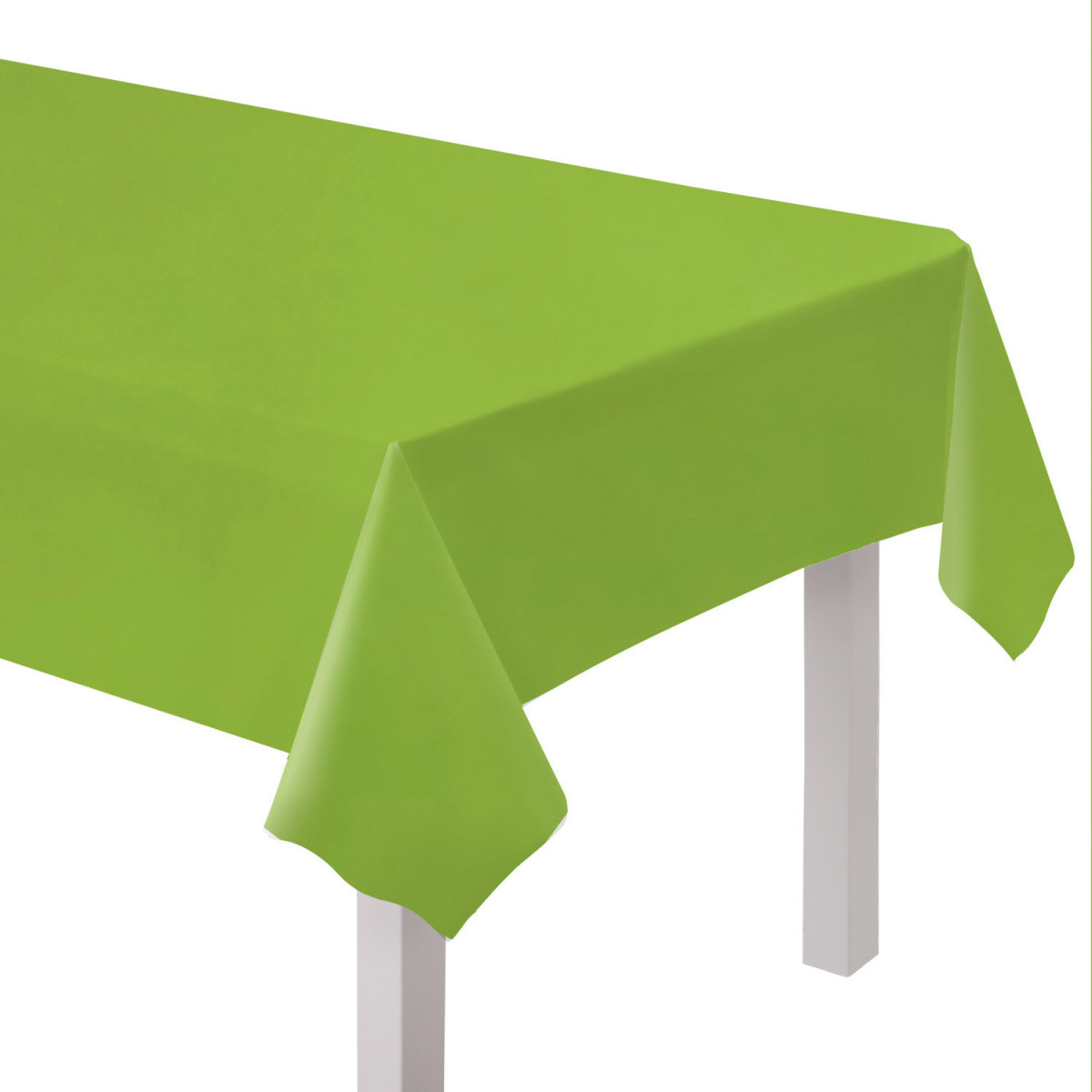 Lime Green Plastic Tablecover Lime Green Plastic Tablecover