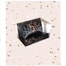 Rose Gold 50th Birthday Tiara
