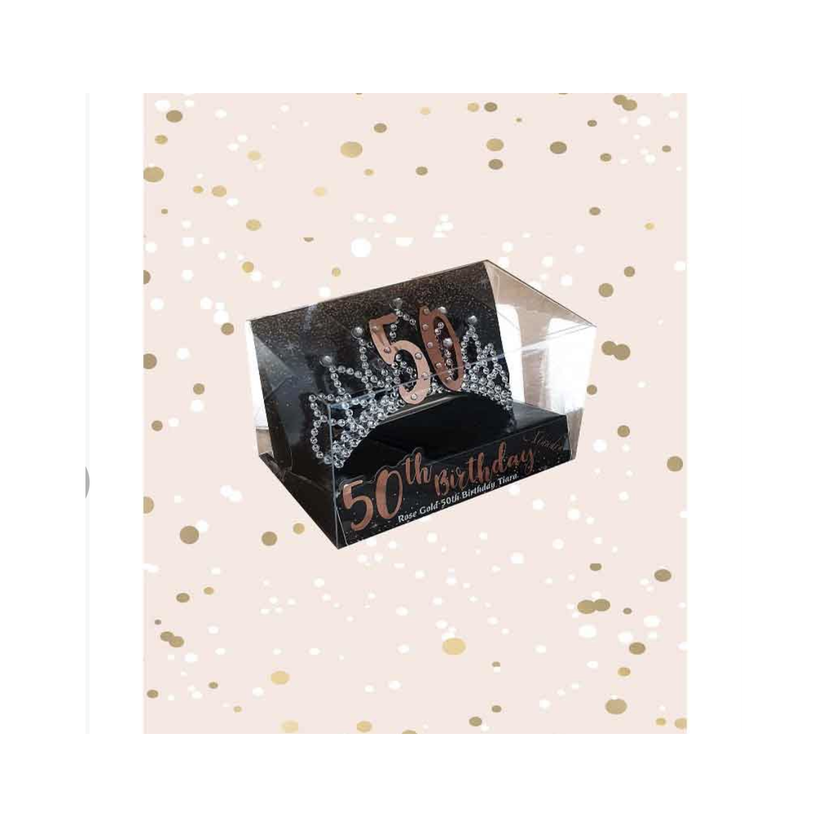 Rose Gold 50th Birthday Tiara