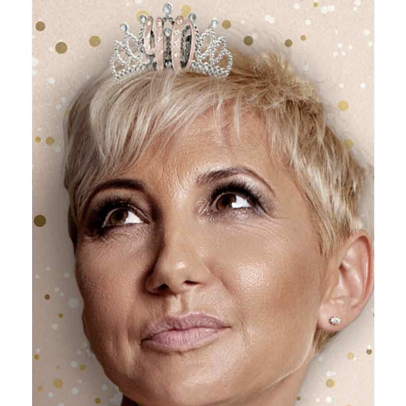 Rose Gold 40th Birthday Tiara