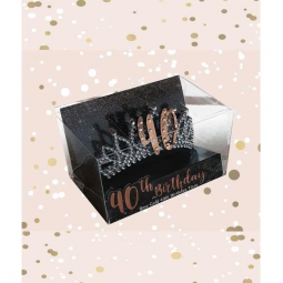 Rose Gold 40th Birthday Tiara