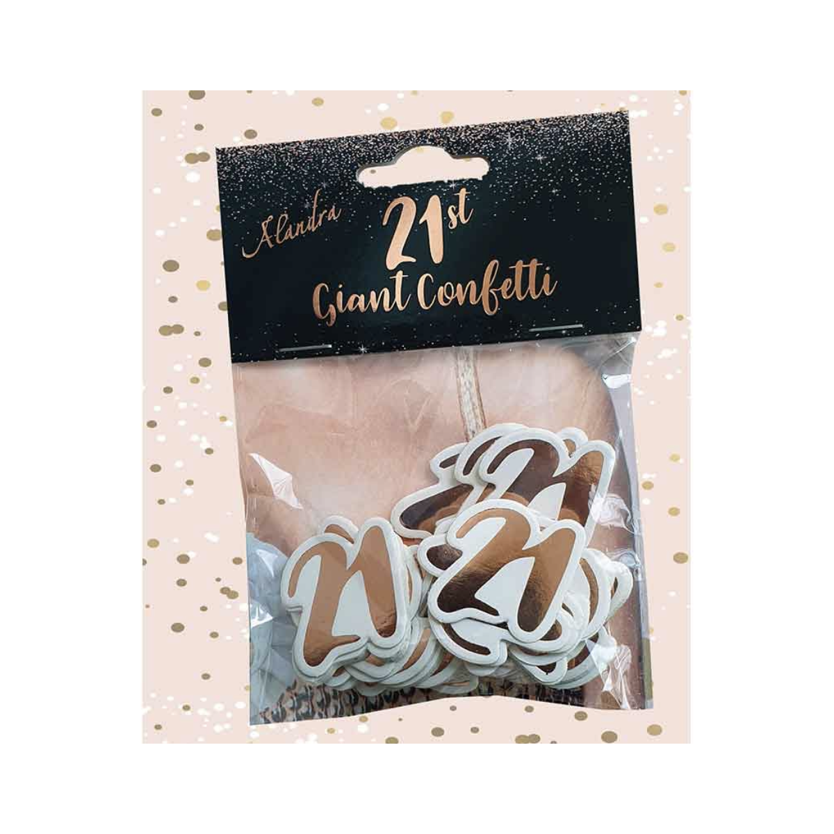 Rose Gold 21st Birthday Confetti